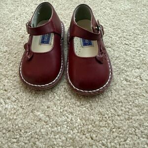 L’Amour Burgundy Kids Shoes, Size 5